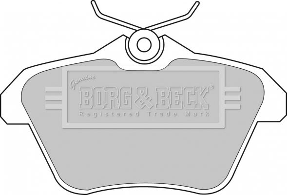 BORG & BECK stabdžių trinkelių rinkinys, diskinis stabdys BBP1699